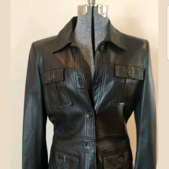 Luciano Barbera authentic, black leather jacket - Picture 2 of 8